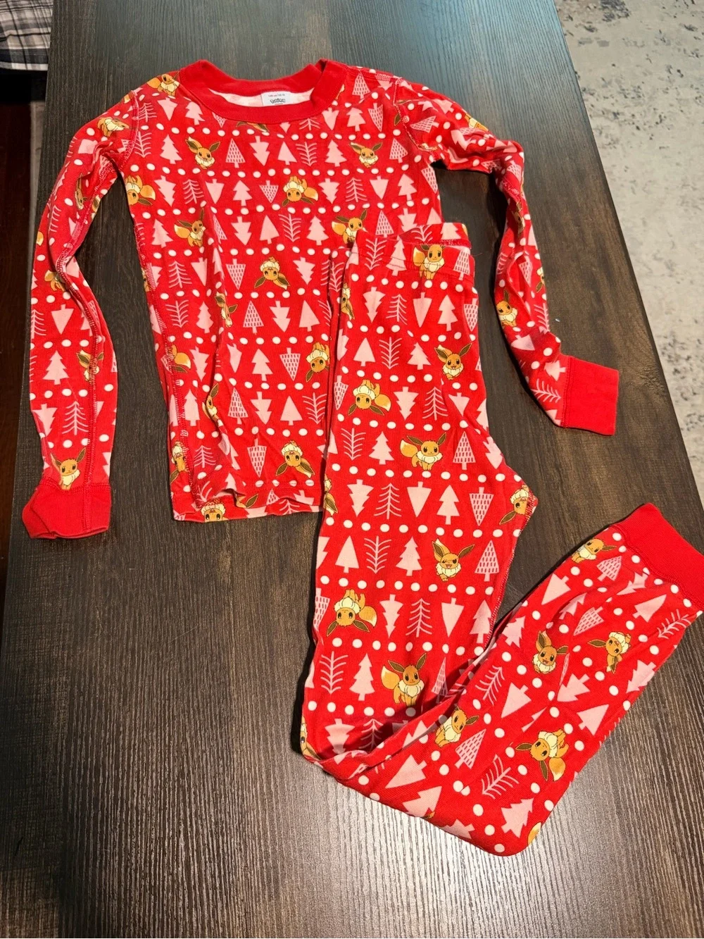 Hanna Andersson Red Reindeer & Tree Holiday Pajama Set